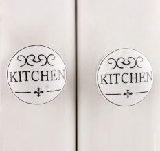 Kitchen Flat Ceramic Drawer Knob